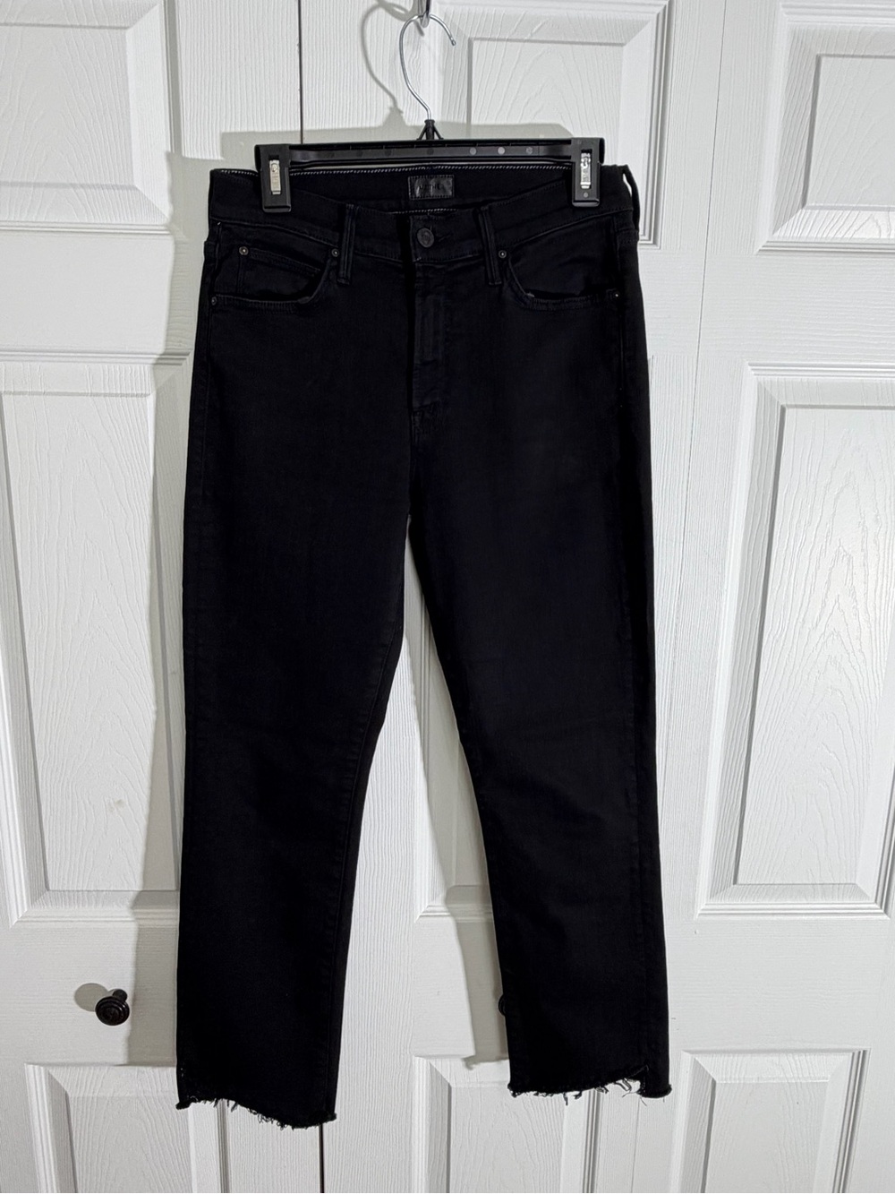 MOTHER The Rascal Ankle Step Fray — Black - Picture 7 of 10